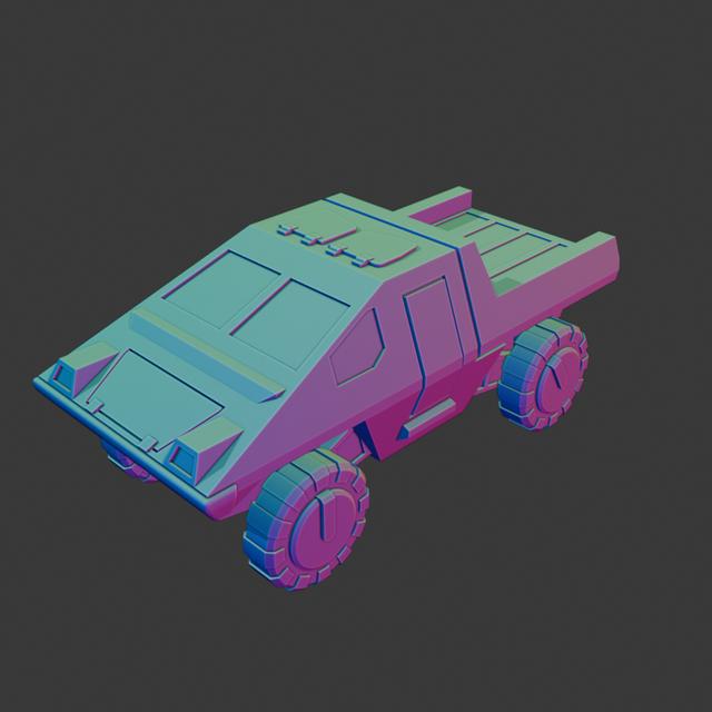 Light Combat Vehicle 3D model thumbnail