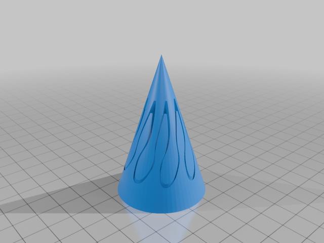 Spiral cone fidget 3D model thumbnail