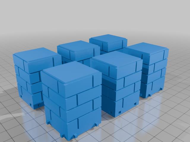 MoDND Set (1x1 Walls) 3D model thumbnail