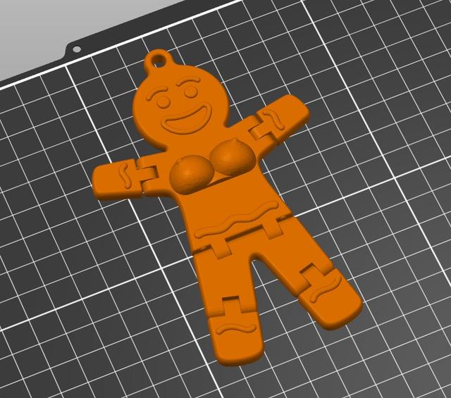 Flexi - Gingerbread - Woman 3D model thumbnail