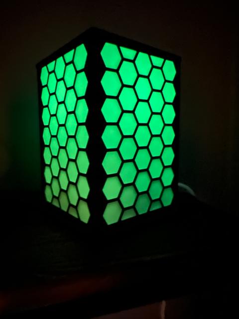 Hex Table Lamp Remix II 3D model thumbnail