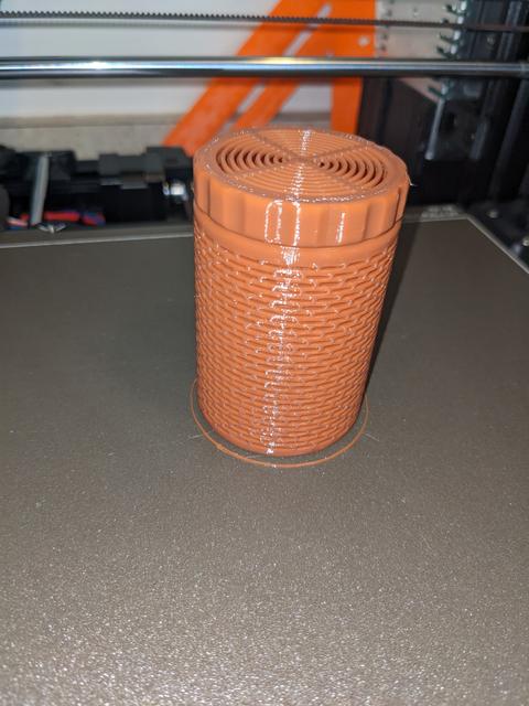 75mm long silica spool containter 3D model thumbnail