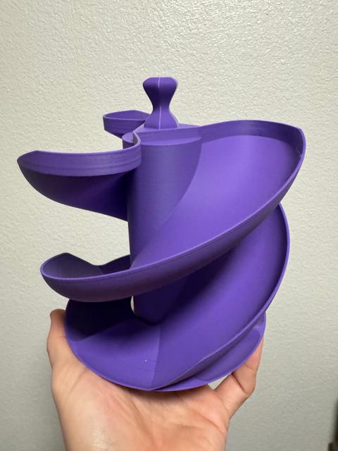 Egg storage spiral basket 3D model thumbnail