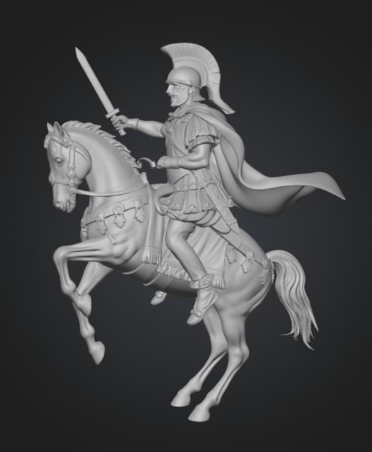 Roman Consul or Legate 3D model thumbnail