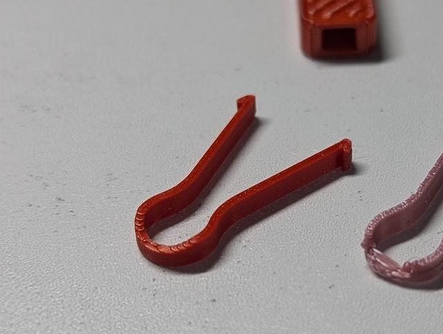 Zipper pull loop flat 3D model thumbnail