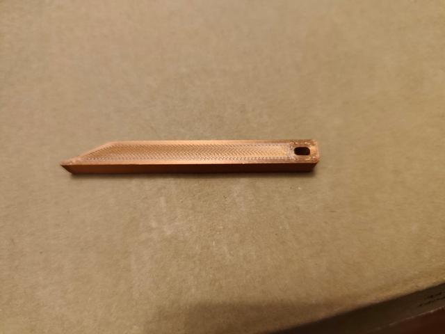 Keyring mini crowbar tool 3D model thumbnail