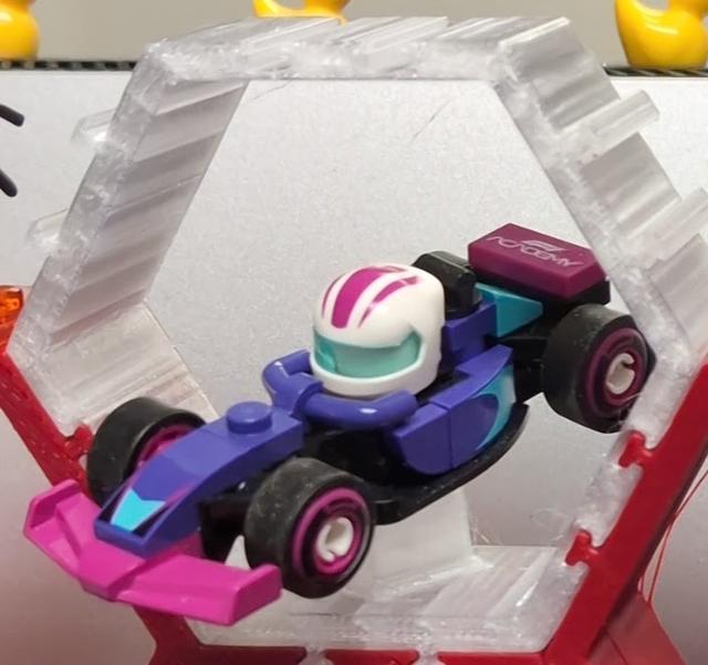 Hexagon Mini F1 Lego display 3D model thumbnail
