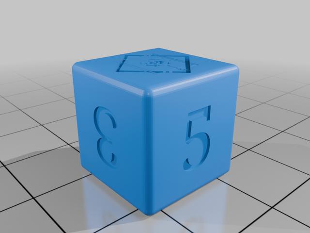 CAIN TTRPG D6 Dice 3D model thumbnail