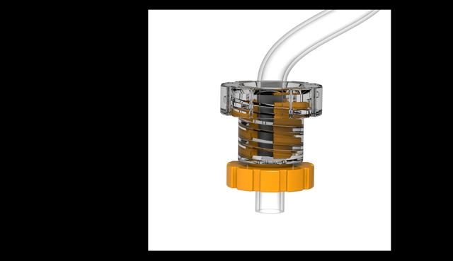 K1 Max Right Side Digital Spool Holder with PTFE Guide - 10mm Bowden Collet 3D model thumbnail