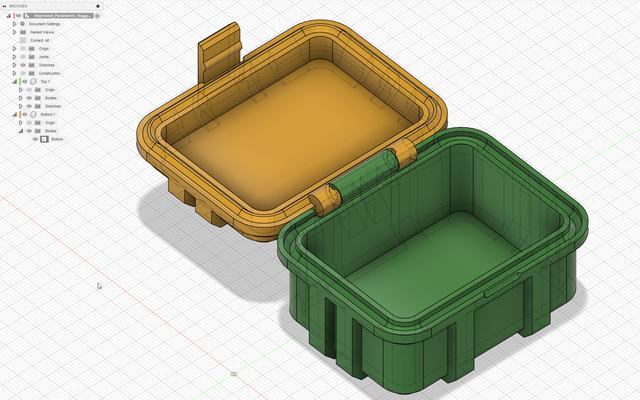 Improved Parametric Rugged Box 3D model thumbnail