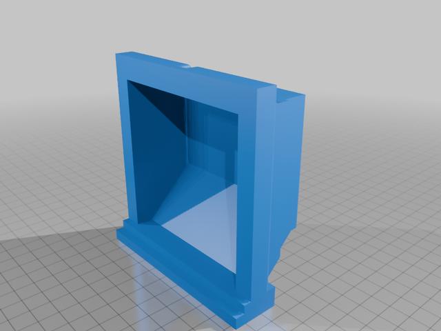 2016 toyota hiace ash tray blank for mounting   3D model thumbnail