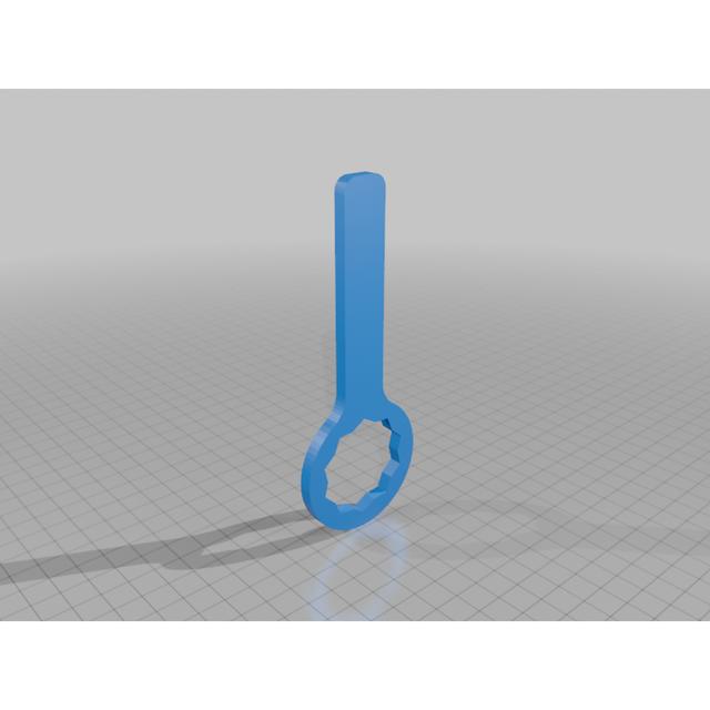 Wrench for 10 Point Oil Breather Cap Harley Davidson 3D model thumbnail