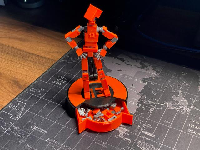 Lucky 13 Stand Box with Drawer 3D model thumbnail