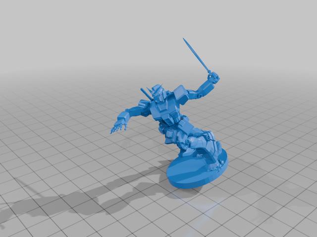 Gundam RX-78-2 Unmatched figure 3D model thumbnail