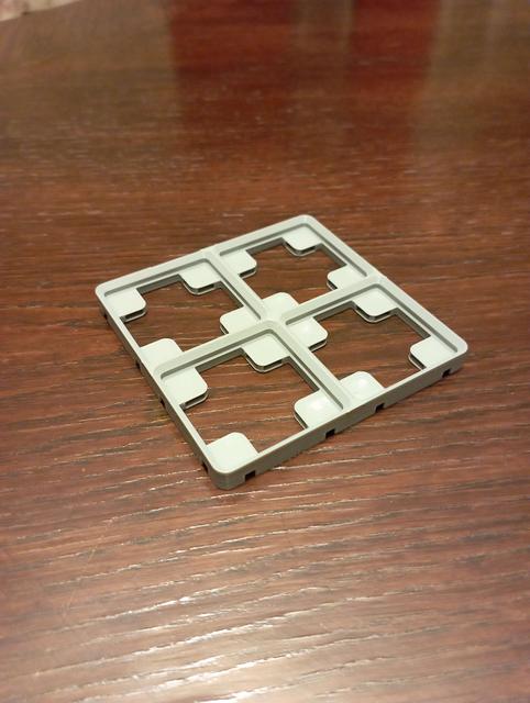 Magnet-slide-in baseplate with dovetail connectors 3D model thumbnail
