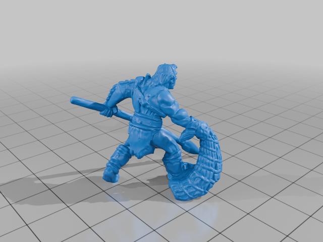 Capuan Gladiator Heroscape Proxy 3D model thumbnail