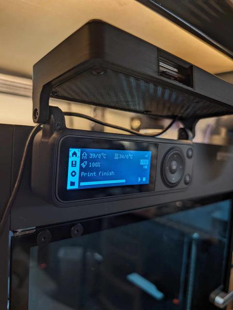 P1P/P1S Xtouch Parallel screen mount 3D model thumbnail