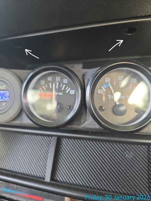 KE70 Cluster Surround Repair for broken screw holes 3D model thumbnail
