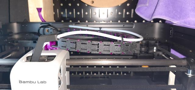 P1P Printable NO SAG Cable Chain 3D model thumbnail