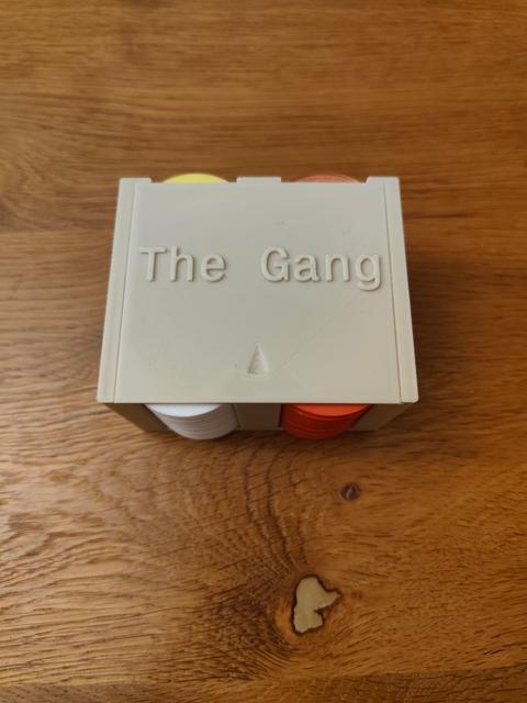 The Gang - Chips for 10 players with holder 3D model thumbnail