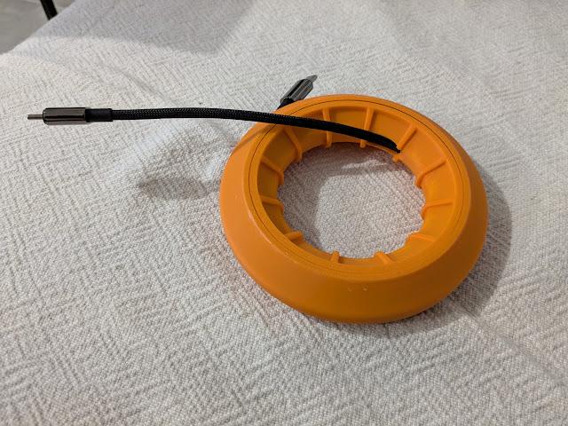 Next Gen USB Cable Winder / Organizer Bigger Plug 3D model thumbnail
