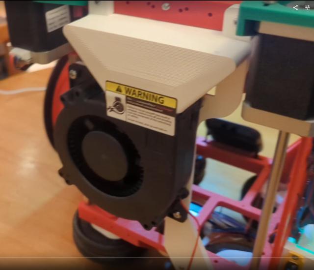 Rear curtain fan for Rook Mk1 250mm 3D model thumbnail