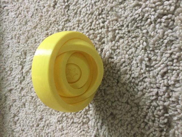 Rotating Rings Toy 3D model thumbnail