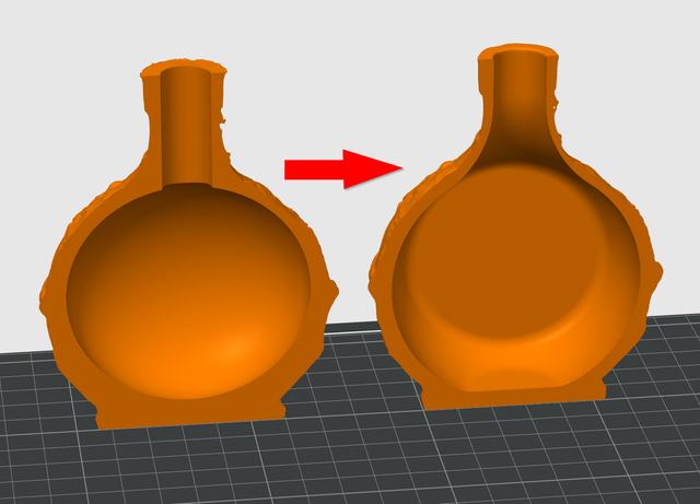 Poison bottle - no supports on inside 3D model thumbnail