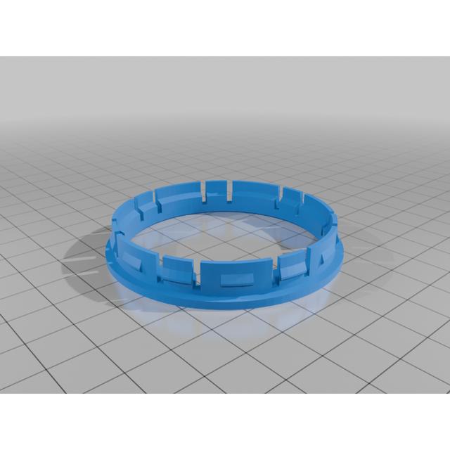 HRE Flowform to BMW center cap adapter 3D model thumbnail