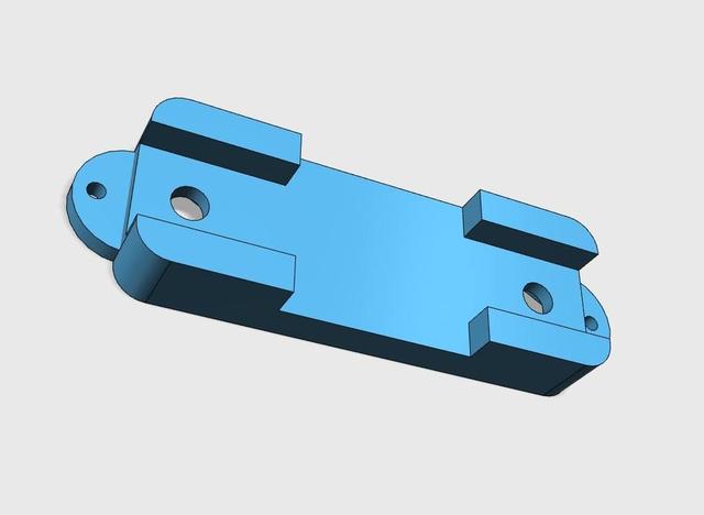 100A DC Shunt Bracket 3D model thumbnail