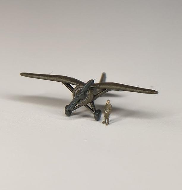 PZL P.7 + Pilot – Easy 3D Print Model (Beginner Friendly) 1:700 scale 3D model thumbnail