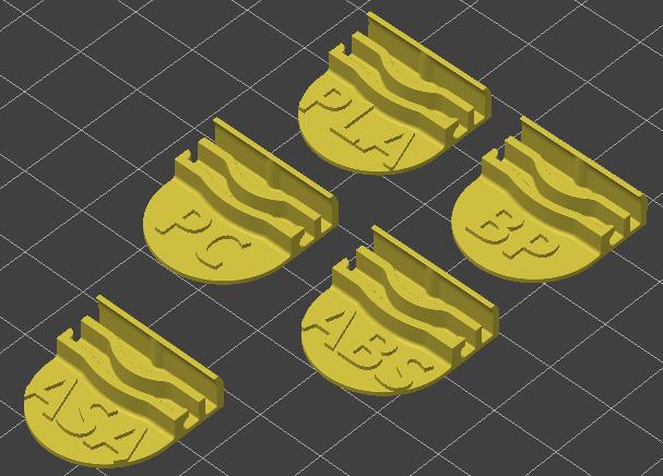 Grandma's Favorite Filament Clip - Name Tags 3D model thumbnail