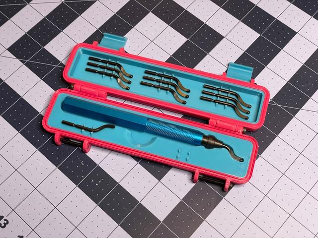 165mm / 6.5" VASTOOLS Deburring Tool Case with Rugged Box 3D model thumbnail