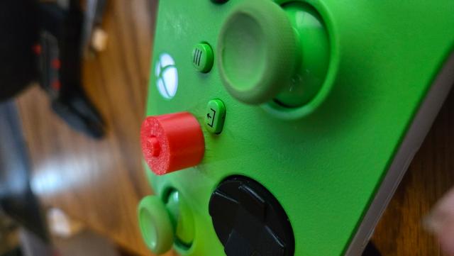 scoreboard or menu big red button cover for xbox controller 3D model thumbnail