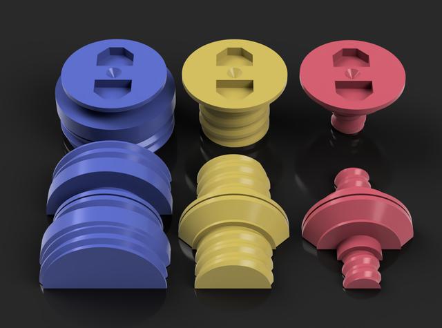 Folding Multiconnect Bolts for Multiboard (Small, Mid, Large) 3D model thumbnail