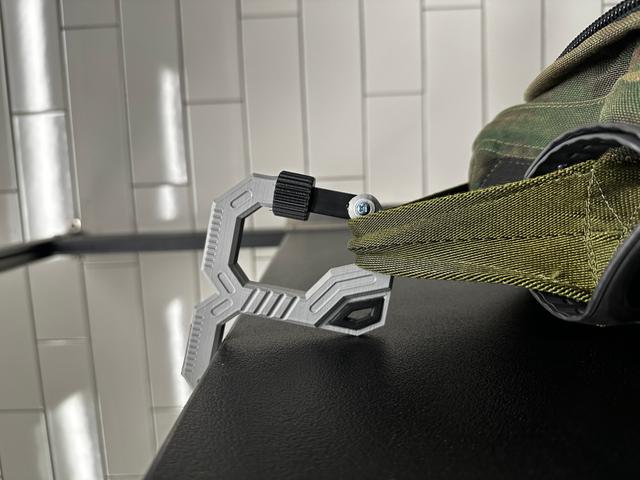 Locking Carabiner with Hook 3D model thumbnail