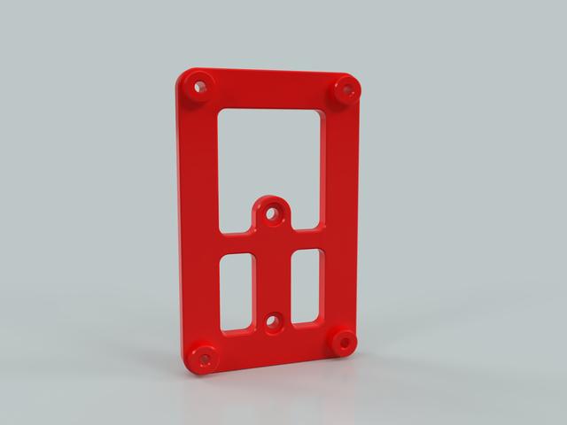 ENDER 3 NG v1.2 - 4 Channel Relay DIN Mount 3D model thumbnail