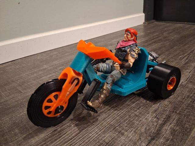Big Wheel GI Joe Glassified Scale 3D model thumbnail