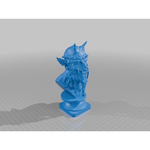 Oderus Statue 3D model thumbnail