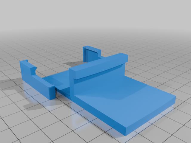 TrackIR 5 Camera Mount for Curved Thin Bezel Monitors v2 3D model thumbnail