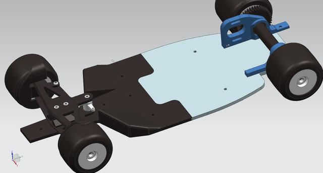 OpenRC F1 2022 - Chassis plate 3D model thumbnail
