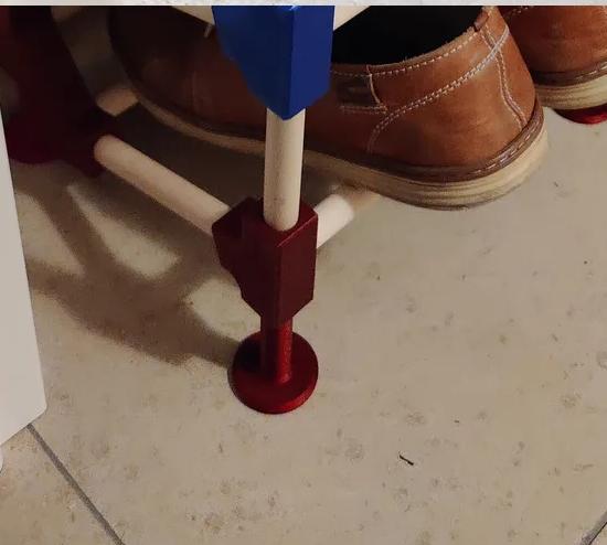Self printed feet for Shoe Rack 3D model thumbnail