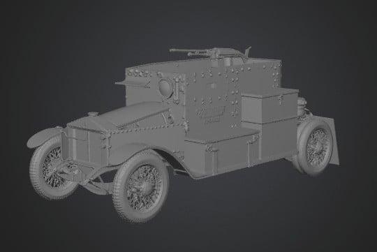 Minerva Armored Car Model 3D model thumbnail