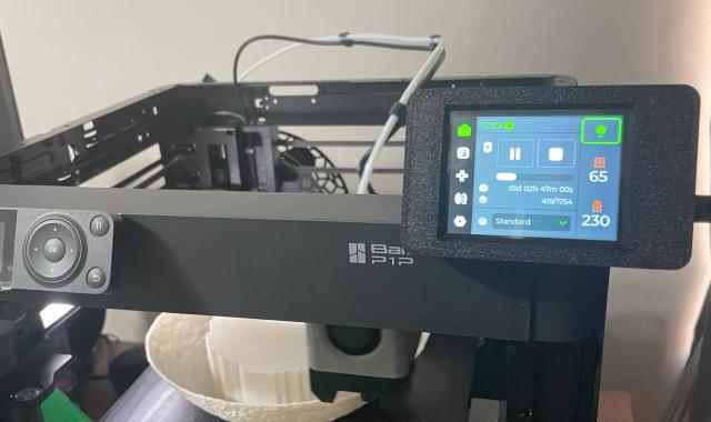 XTouch Screen Ball Mount from Bambu Lab P1P P1S phone holder 3D model thumbnail