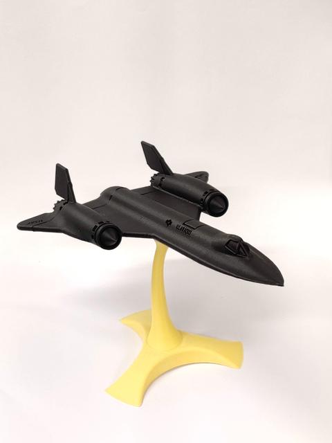 One-piece stand for Blackbird SR71 scaled to 135% 3D model thumbnail