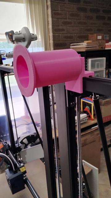 A printer filament spool mount for the Kobra 2 max 3D model thumbnail