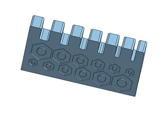Metric Screw Measurement Tool 3D model thumbnail