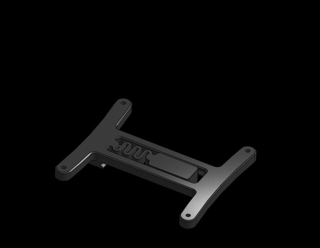 Low Profile DIN mounts using M2 machine screws 3D model thumbnail