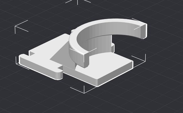 Tamper e61 / 58mm Skadis Holder (improved 3D model thumbnail