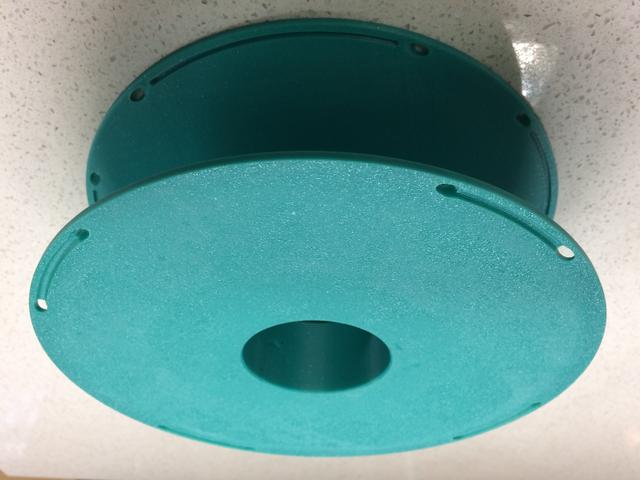 Bambu Labs style spool with solid sides- reusable - designed for respooling 3D model thumbnail